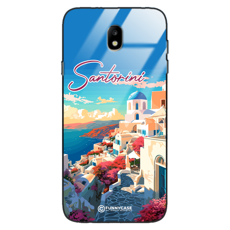 Etui Black Case Glass do SAMSUNG GALAXY J7 2017 EU SUMMER PARADISE ST_PAR105