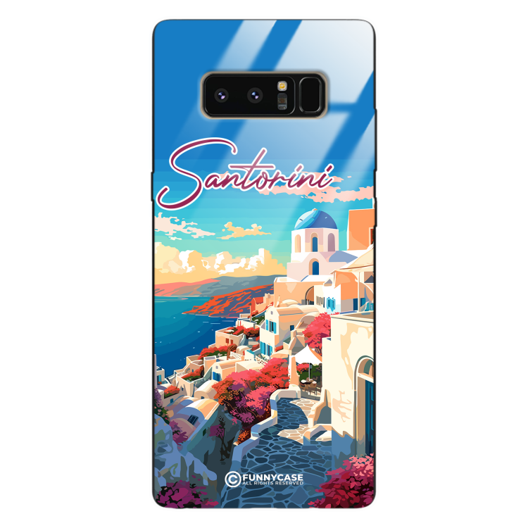 Etui Black Case Glass do SAMSUNG GALAXY NOTE 8 SUMMER PARADISE ST_PAR105