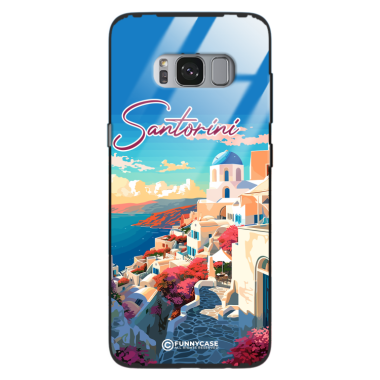 Etui Black Case Glass do SAMSUNG GALAXY S8 PLUS SUMMER PARADISE ST_PAR105