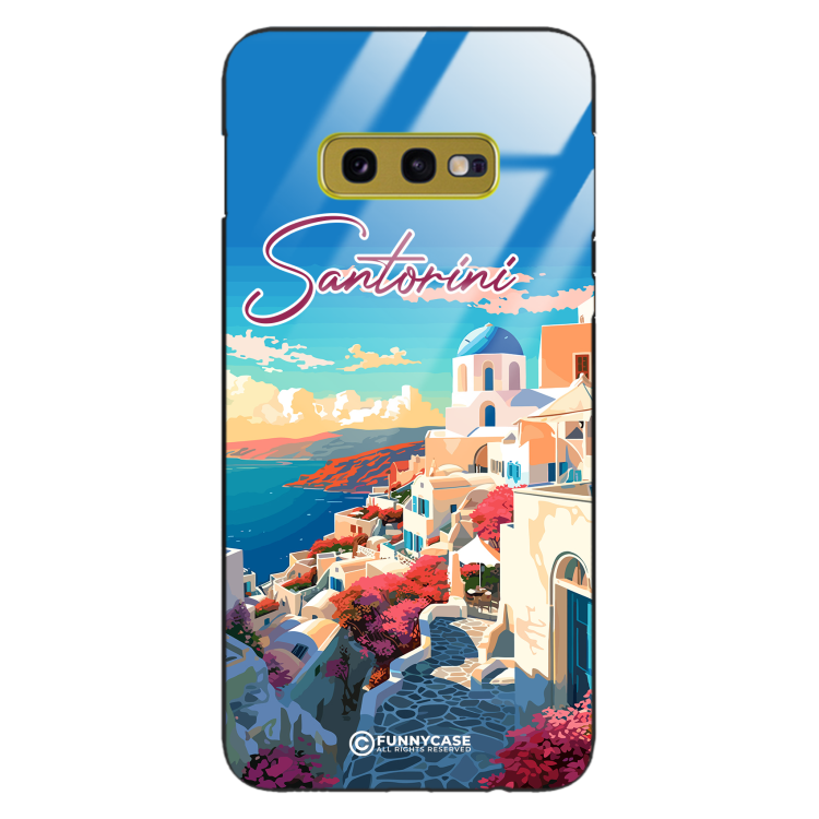 Etui Black Case Glass do SAMSUNG GALAXY S10E SUMMER PARADISE ST_PAR105