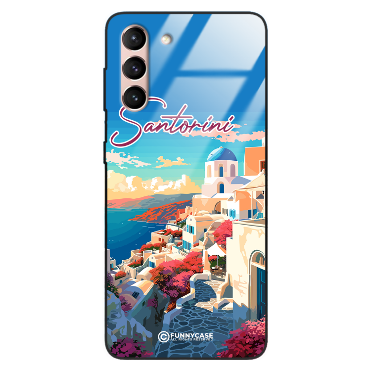 Etui Black Case Glass do SAMSUNG GALAXY S21 SUMMER PARADISE ST_PAR105