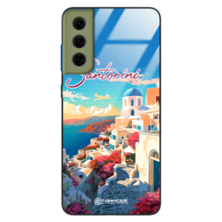 Etui Black Case Glass do SAMSUNG GALAXY S21 FE SUMMER PARADISE ST_PAR105