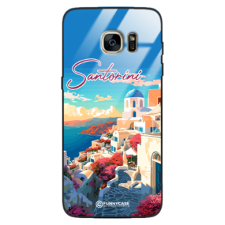 Etui Black Case Glass do SAMSUNG S7 EDGE SUMMER PARADISE ST_PAR105