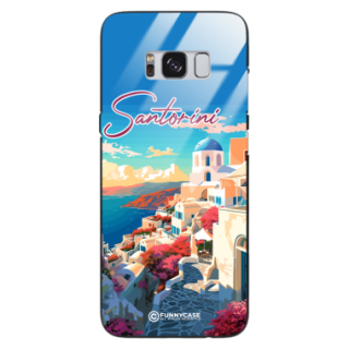 Etui Black Case Glass do SAMSUNG S8 SUMMER PARADISE ST_PAR105