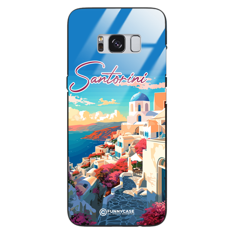 Etui Black Case Glass do SAMSUNG S8 SUMMER PARADISE ST_PAR105