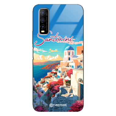 Etui Black Case Glass do VIVO Y70S SUMMER PARADISE ST_PAR105