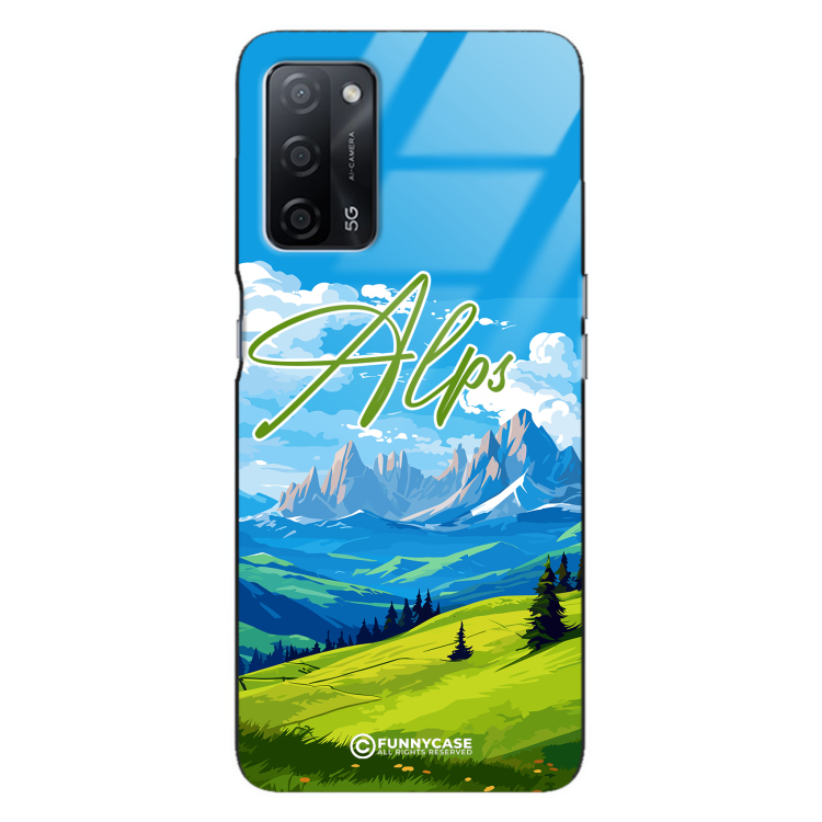 Etui Black Case Glass do OPPO A55 SUMMER PARADISE ST_PAR106