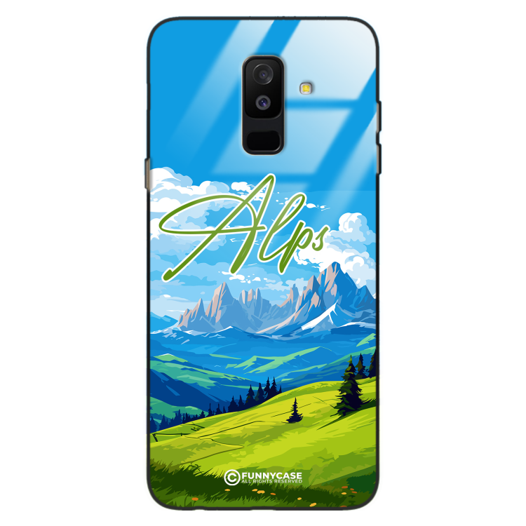 Etui Black Case Glass do SAMSUNG A6 PLUS 2018 SUMMER PARADISE ST_PAR106