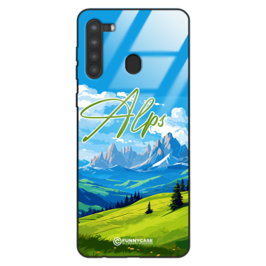 Etui Black Case Glass do SAMSUNG GALAXY A21 SUMMER PARADISE ST_PAR106