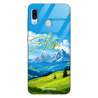 Etui Black Case Glass do SAMSUNG GALAXY A30 SUMMER PARADISE ST_PAR106