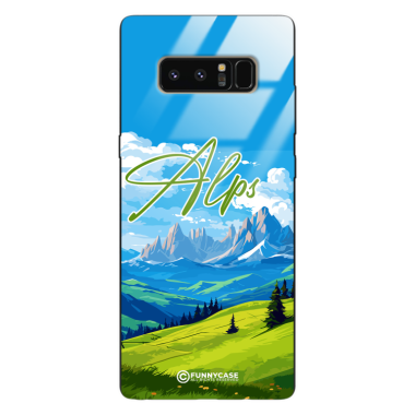 Etui Black Case Glass do SAMSUNG GALAXY NOTE 8 SUMMER PARADISE ST_PAR106