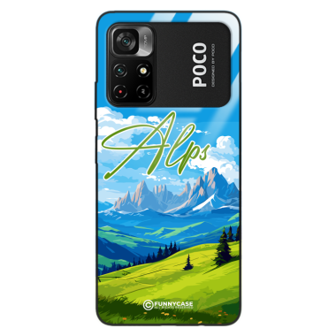 Etui Black Case Glass do XIAOMI POCO M4 PRO 5G SUMMER PARADISE ST_PAR106