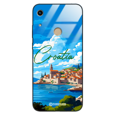 Etui Black Case Glass do HUAWEI HONOR PLAY 8A SUMMER PARADISE ST_PAR107