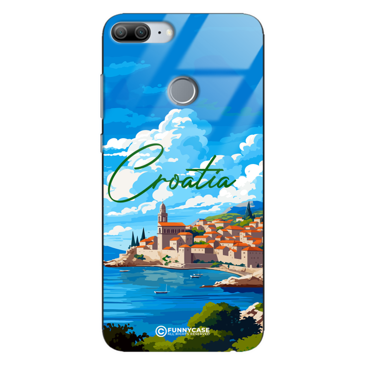 Etui Black Case Glass do HUAWEI HONOR 9 LITE  SUMMER PARADISE ST_PAR107