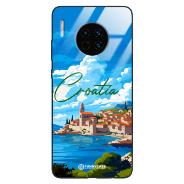 Etui Black Case Glass do HUAWEI MATE 30 PRO SUMMER PARADISE ST_PAR107