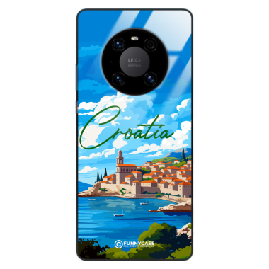 Etui Black Case Glass do HUAWEI MATE 40 PRO SUMMER PARADISE ST_PAR107