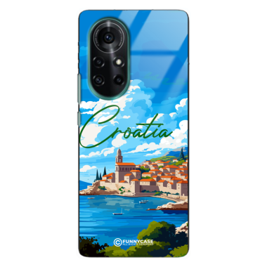 Etui Black Case Glass do HUAWEI NOVA 8 SUMMER PARADISE ST_PAR107