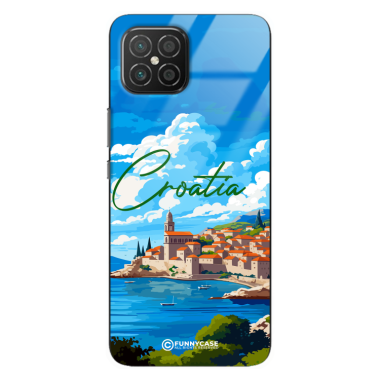 Etui Black Case Glass do HUAWEI NOVA 8 SE SUMMER PARADISE ST_PAR107