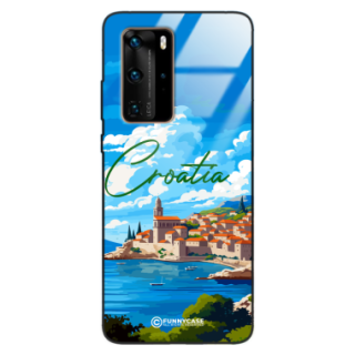 Etui Black Case Glass do HUAWEI P40 PRO SUMMER PARADISE ST_PAR107