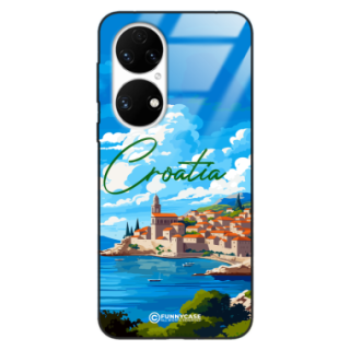 Etui Black Case Glass do HUAWEI P50 SUMMER PARADISE ST_PAR107