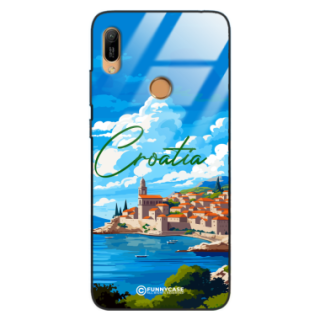 Etui Black Case Glass do HUAWEI Y6 PRIME 2019 SUMMER PARADISE ST_PAR107