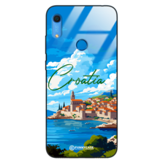 Etui Black Case Glass do HUAWEI Y6S SUMMER PARADISE ST_PAR107