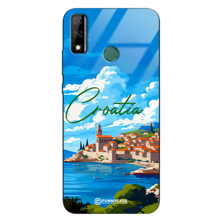 Etui Black Case Glass do HUAWEI Y8S SUMMER PARADISE ST_PAR107