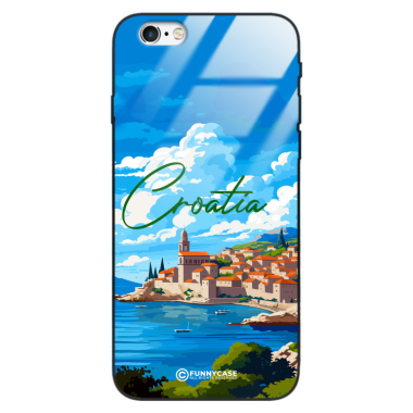 Etui Black Case Glass do IPHONE 6 PLUS SUMMER PARADISE ST_PAR107