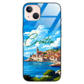 Etui Black Case Glass do IPHONE 13 SUMMER PARADISE ST_PAR107