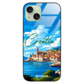 Etui Black Case Glass do IPHONE 15 SUMMER PARADISE ST_PAR107