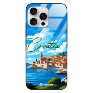 Etui Black Case Glass do IPHONE 15 PRO MAX SUMMER PARADISE ST_PAR107