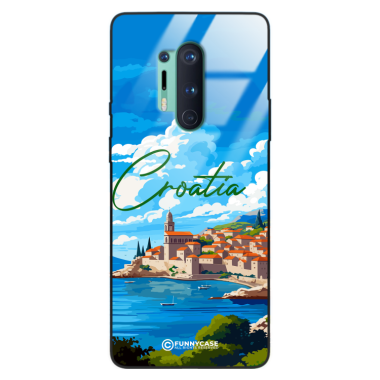 Etui Black Case Glass do ONEPLUS 8 PRO SUMMER PARADISE ST_PAR107