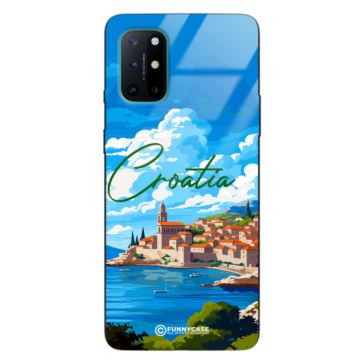 Etui Black Case Glass do ONEPLUS 8T SUMMER PARADISE ST_PAR107