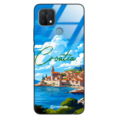 Etui Black Case Glass do OPPO A15 SUMMER PARADISE ST_PAR107