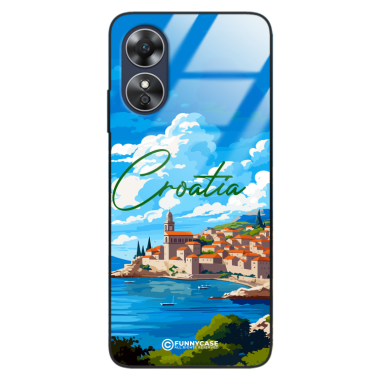 Etui Black Case Glass do OPPO A17 SUMMER PARADISE ST_PAR107