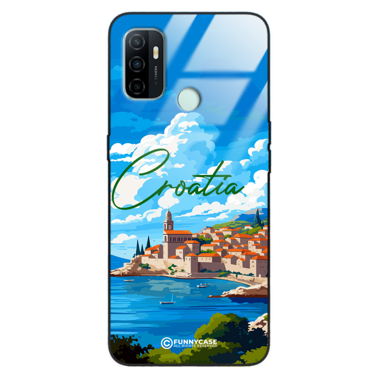 Etui Black Case Glass do OPPO A33 SUMMER PARADISE ST_PAR107