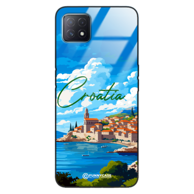 Etui Black Case Glass do OPPO A72 5G SUMMER PARADISE ST_PAR107