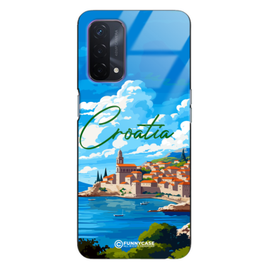 Etui Black Case Glass do OPPO A93 5G SUMMER PARADISE ST_PAR107