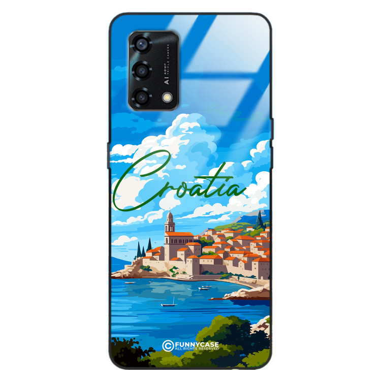 Etui Black Case Glass do OPPO A95 4G SUMMER PARADISE ST_PAR107