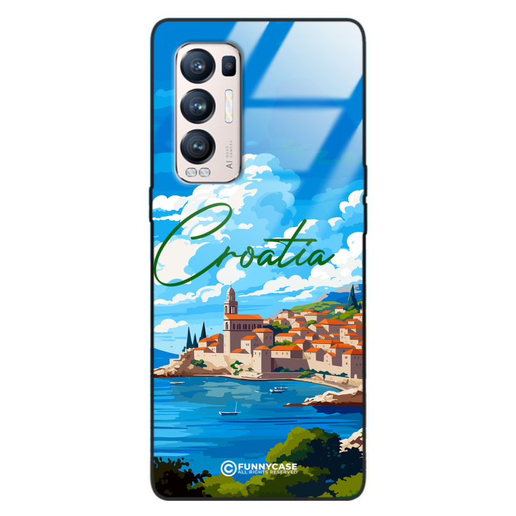 Etui Black Case Glass do OPPO RENO 5 PRO PLUS SUMMER PARADISE ST_PAR107