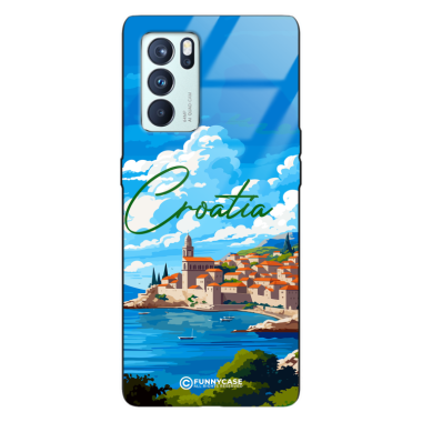 Etui Black Case Glass do OPPO RENO 6 PRO SUMMER PARADISE ST_PAR107