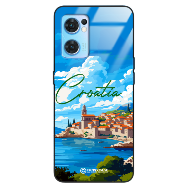 Etui Black Case Glass do OPPO RENO 7 SE SUMMER PARADISE ST_PAR107