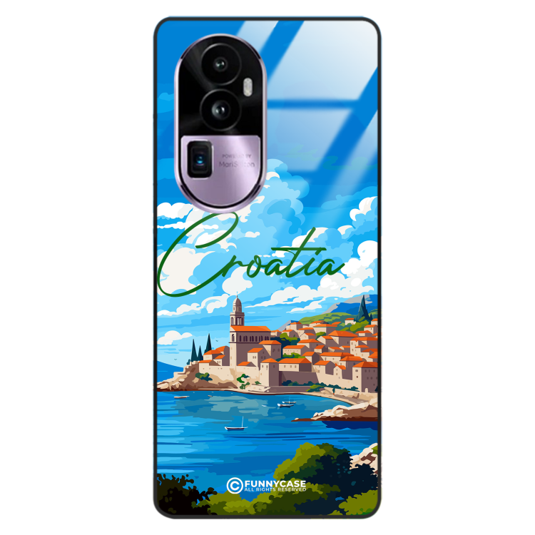 Etui Black Case Glass do OPPO RENO 10 PRO PLUS SUMMER PARADISE ST_PAR107