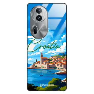 Etui Black Case Glass do OPPO RENO 11 PRO SUMMER PARADISE ST_PAR107