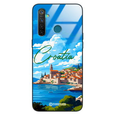 Etui Black Case Glass do REALME 5 SUMMER PARADISE ST_PAR107