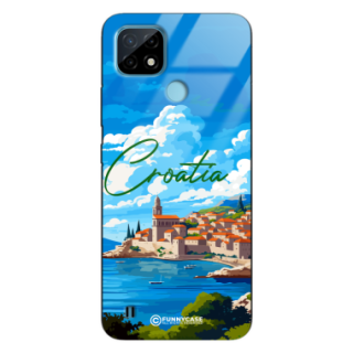 Etui Black Case Glass do REALME C21 SUMMER PARADISE ST_PAR107