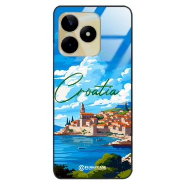 Etui Black Case Glass do REALME C53 SUMMER PARADISE ST_PAR107