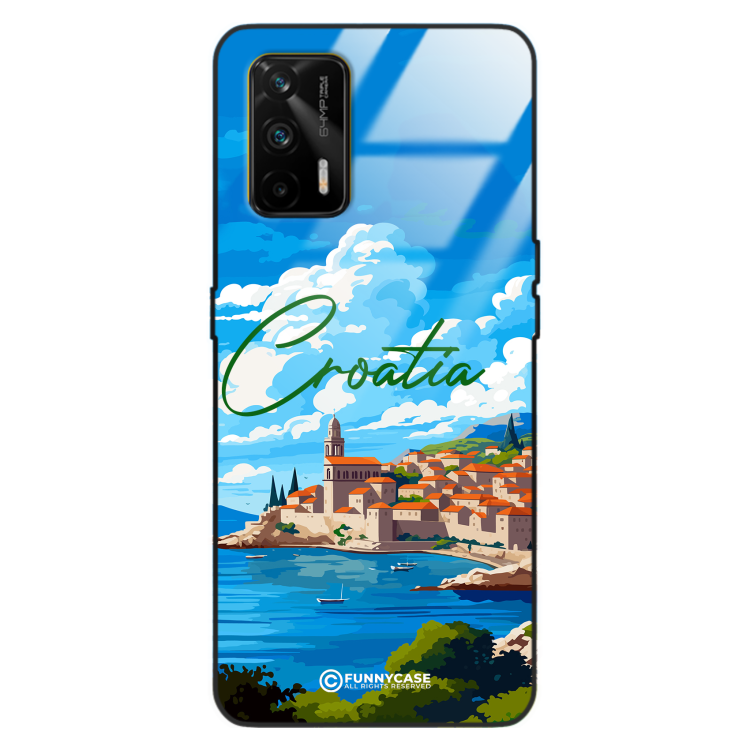 Etui Black Case Glass do REALME GT SUMMER PARADISE ST_PAR107