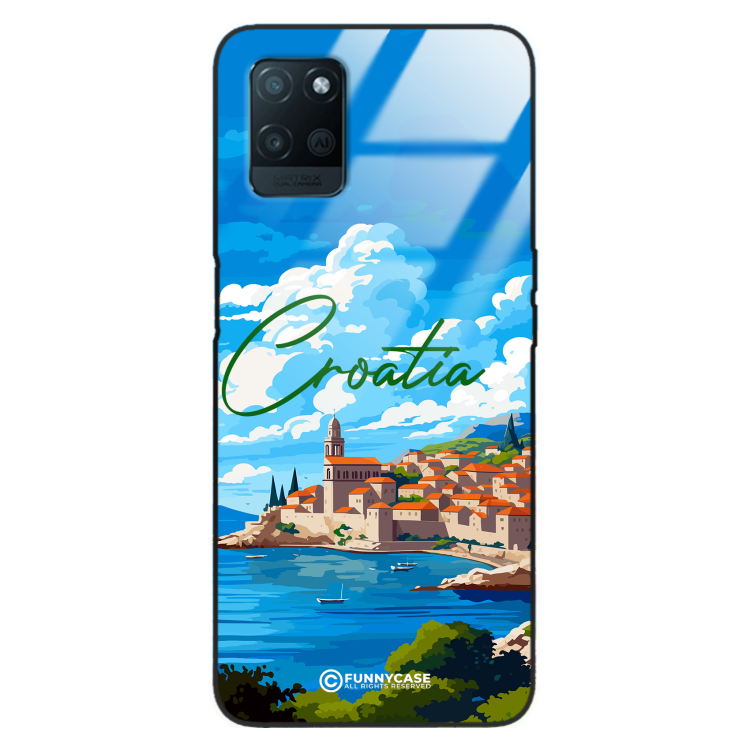 Etui Black Case Glass do REALME V11 SUMMER PARADISE ST_PAR107