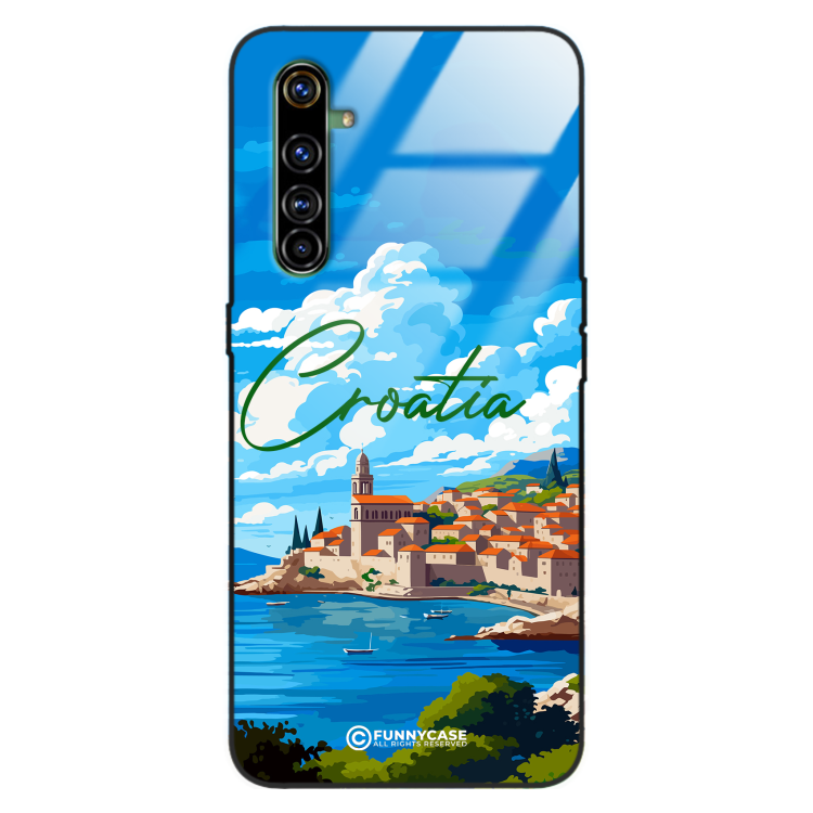 Etui Black Case Glass do REALME X50 PRO SUMMER PARADISE ST_PAR107